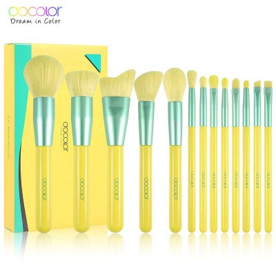 Docolor 13Pcs Professional Makeup Brushes Powder Foundation Eyeshadow Make Up Brushes Set Hair Synthetic Cosmetics Brush