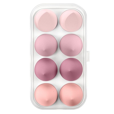 8pcs Set Latex Free Beauty Cosmetic Puff Super Soft Reusable Colorful Cute Washable Foundation Makeup Sponge