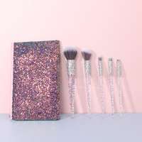 Hot now bling crystal goat hair makeup brush set premium make up brush